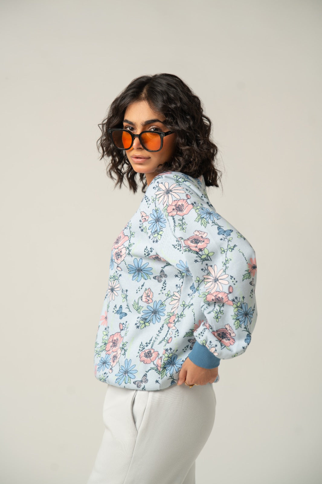 The Floral Print Crewneck Sweatshirt
