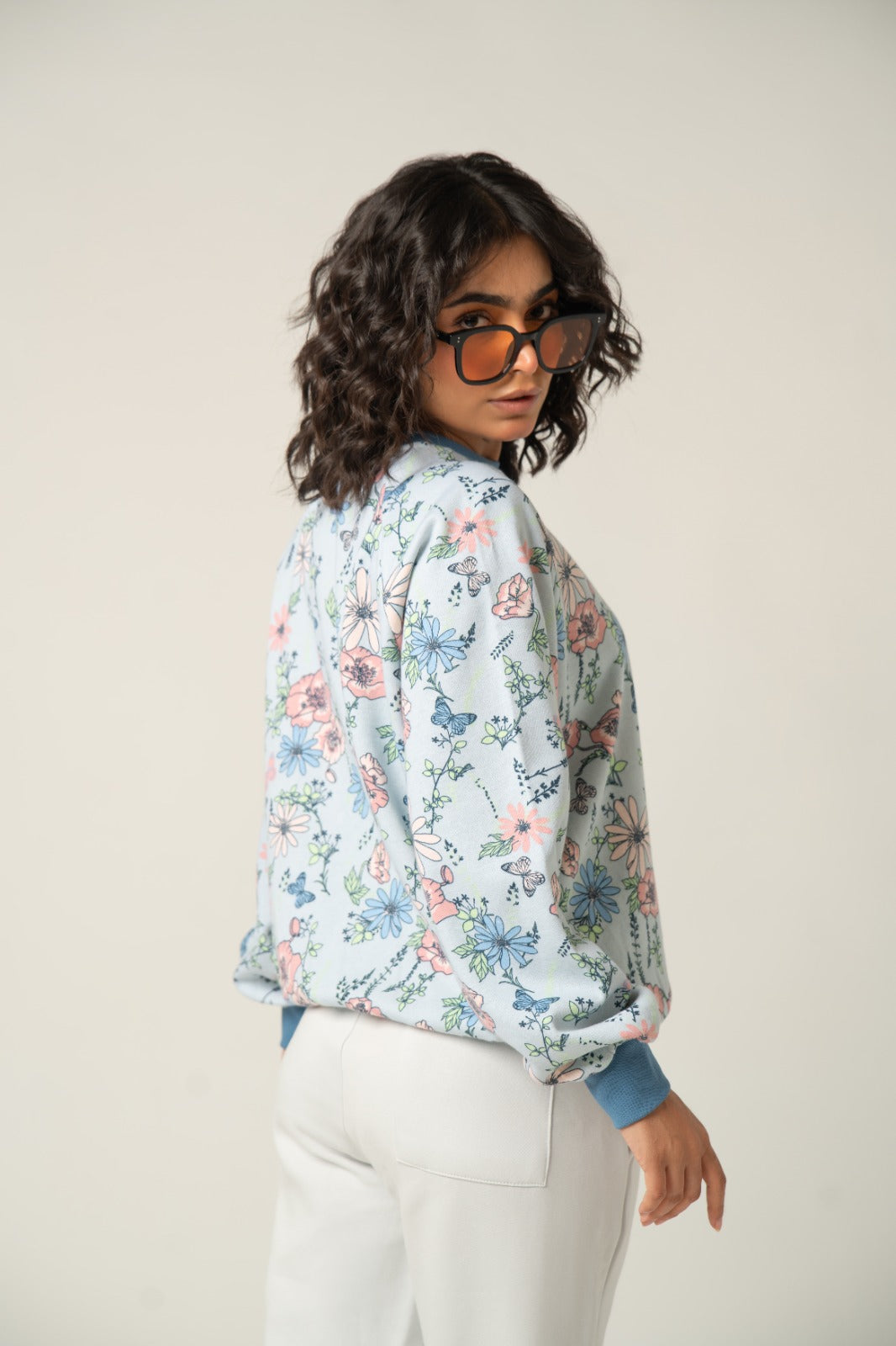 The Floral Print Crewneck Sweatshirt