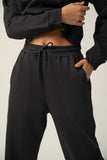 Black Cropped Fit CO-ORD Set