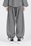 WIDE LEG PLEATED TROUSER