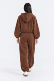 CROPPED ZIP UP HOODIE & TROUSER