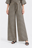 JACQUARD WIDE LEG TROUSER