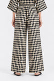 JACQUARD WIDE LEG TROUSER
