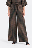 JACQUARD WIDE LEG TROUSER