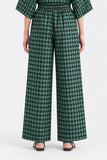 JACQUARD WIDE LEG TROUSER