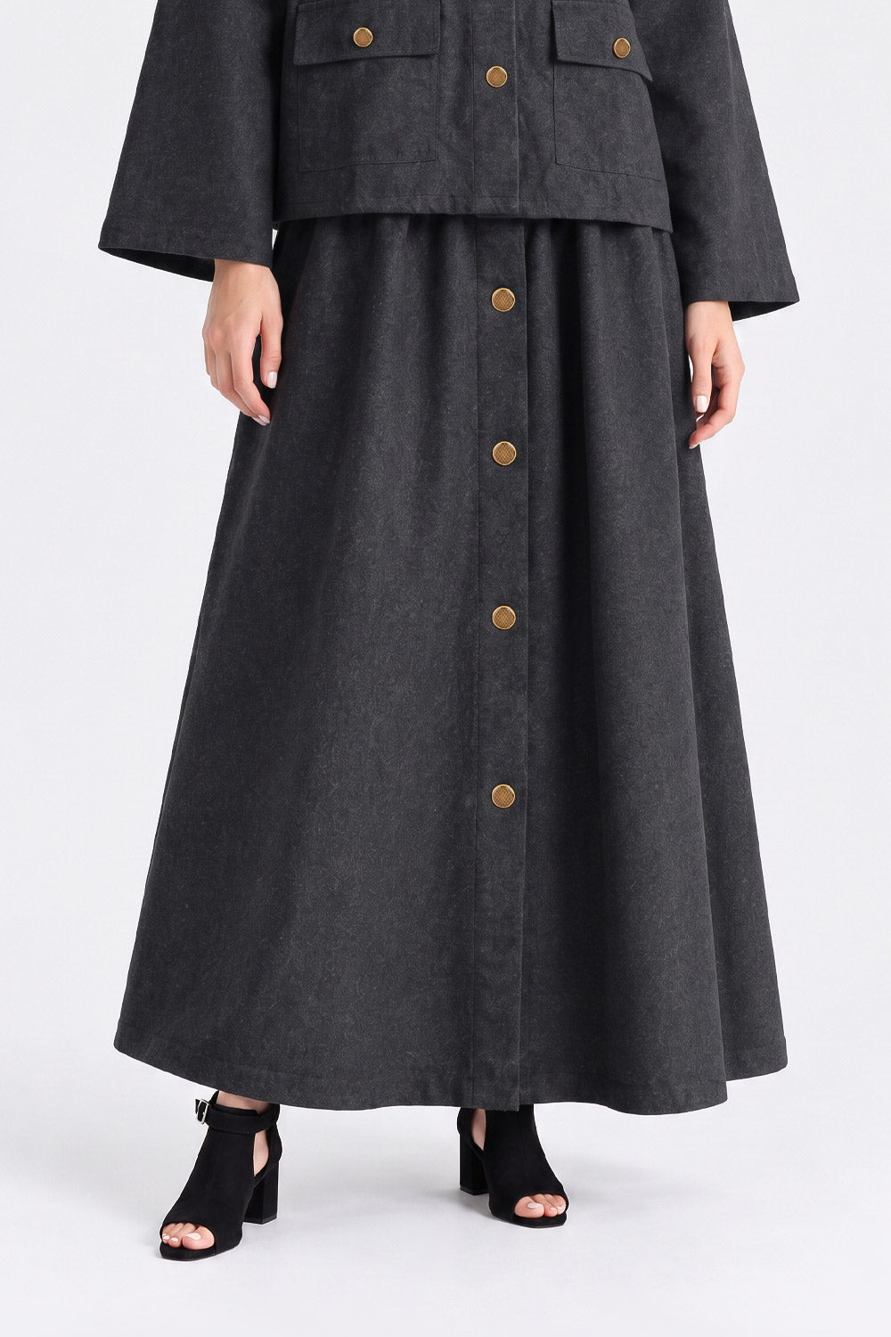 RELAXED FIT SHIRT & SKIRT