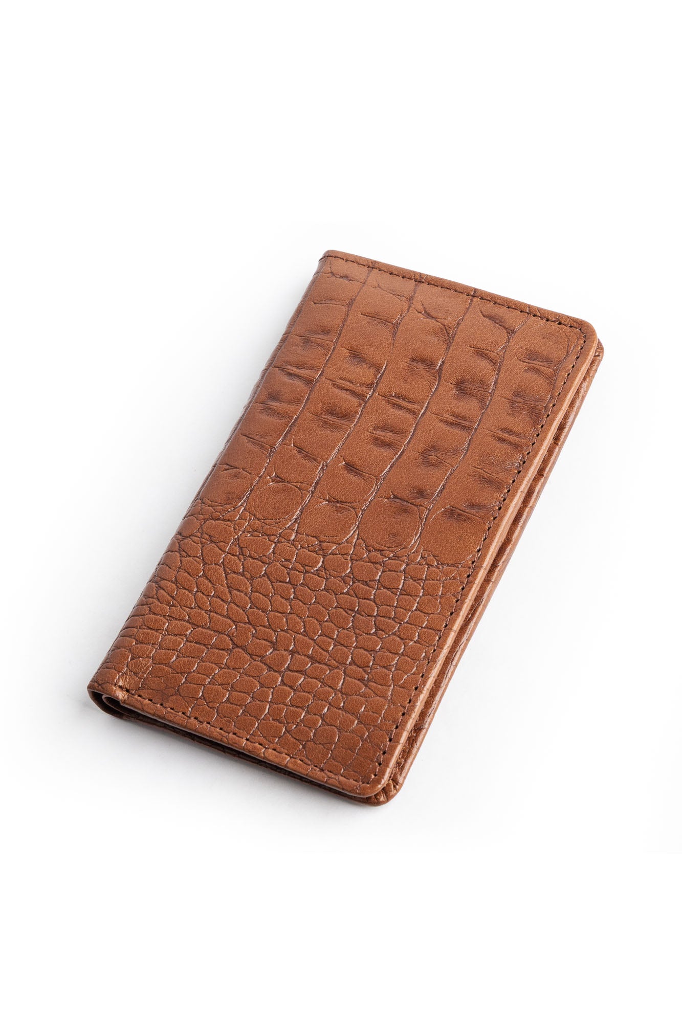 Men's Croc-Embossed Leather Wallet