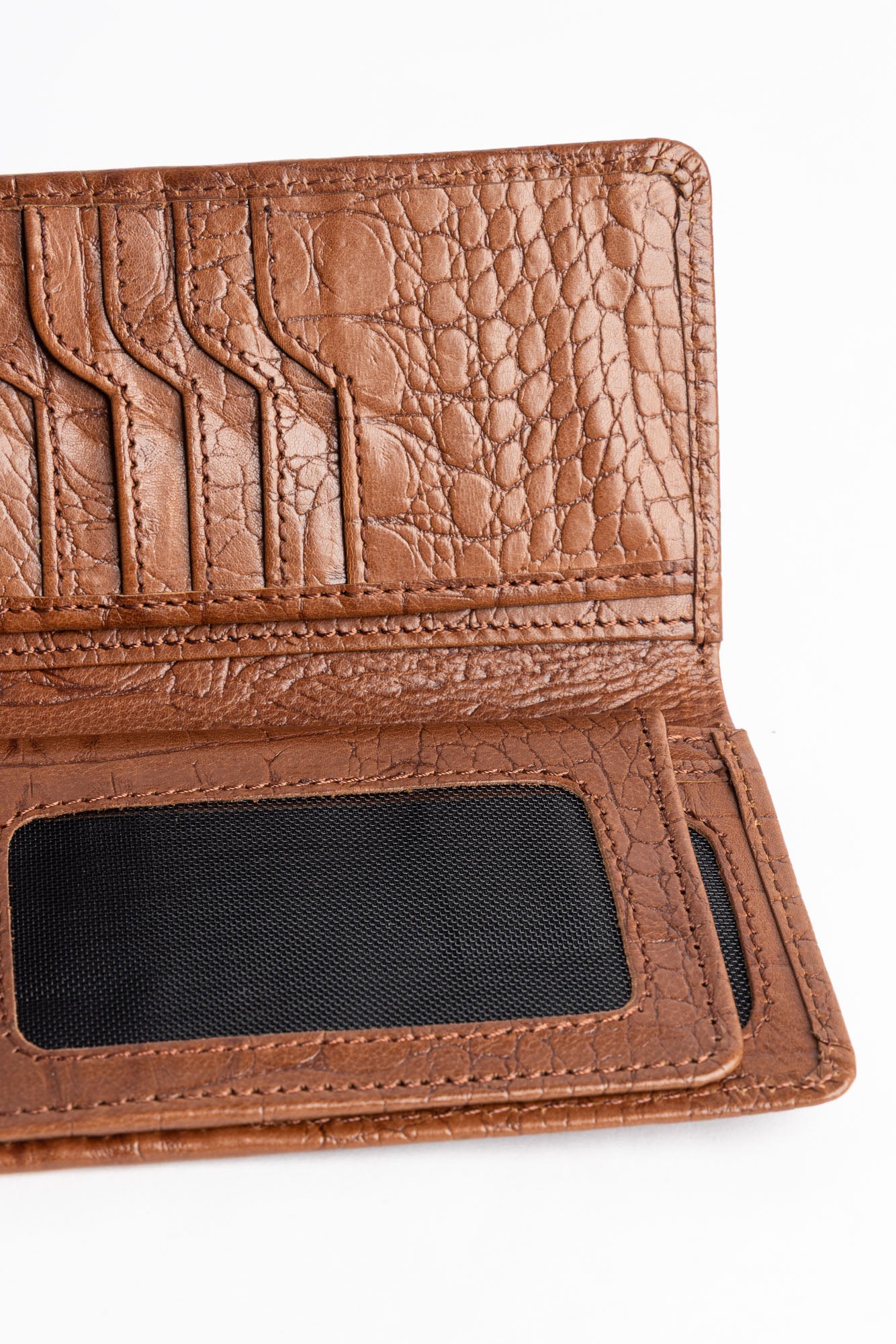 Men's Croc-Embossed Leather Wallet