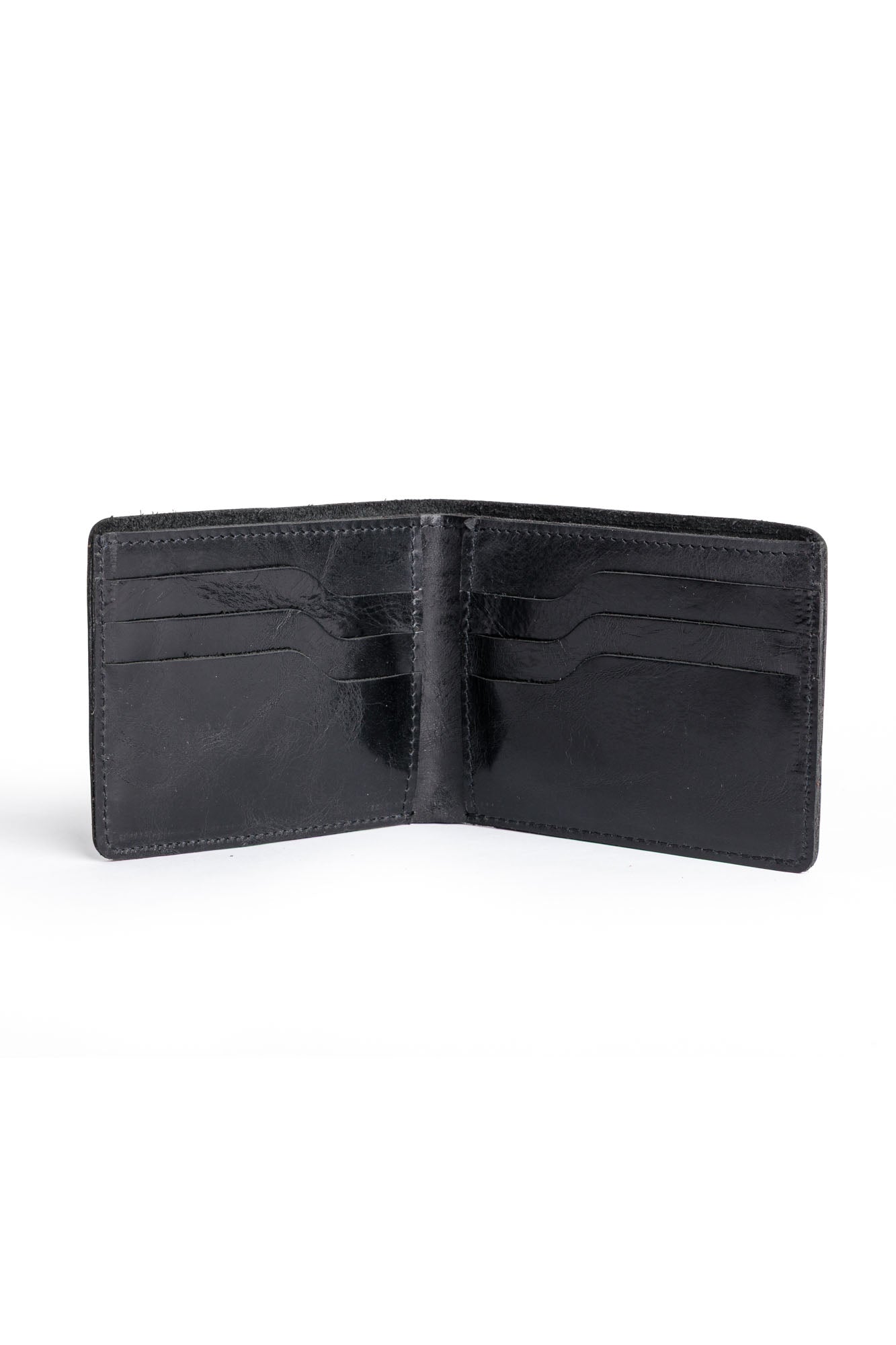 BRAVE Shining Black Leather Wallet