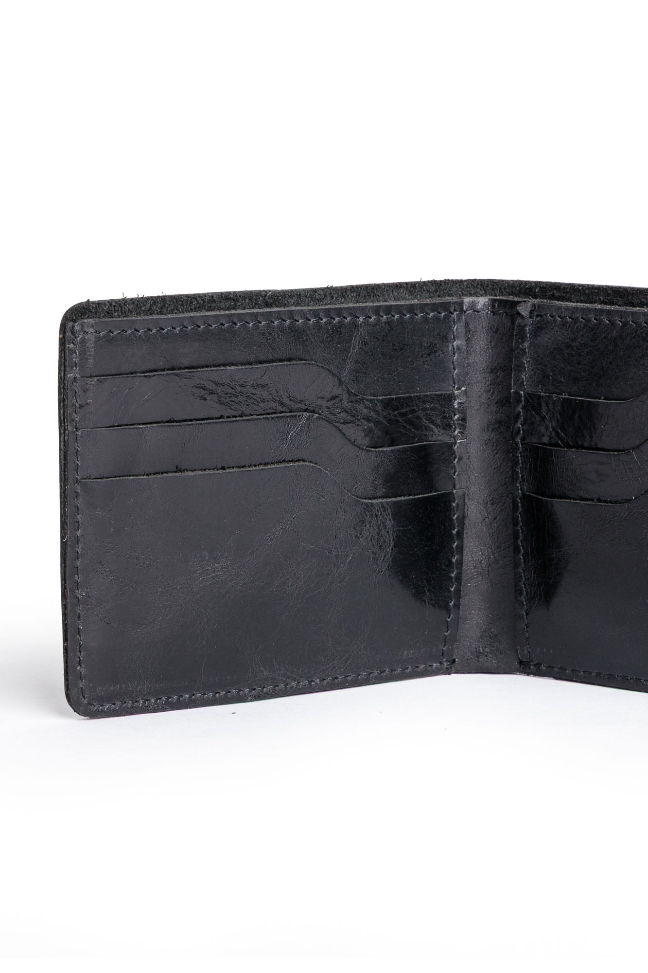 BRAVE Shining Black Leather Wallet