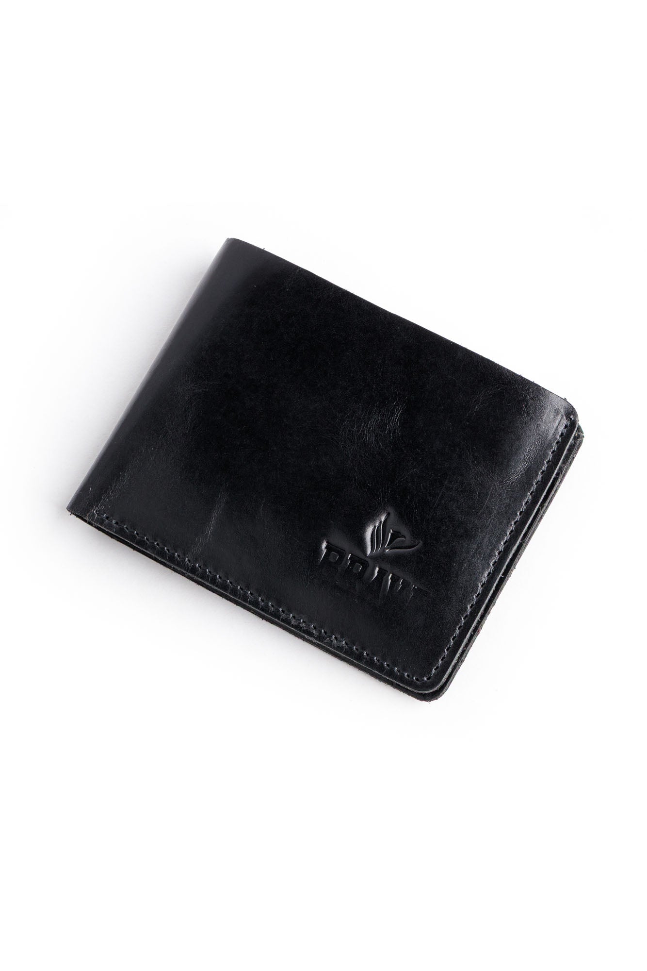 BRAVE Shining Black Leather Wallet