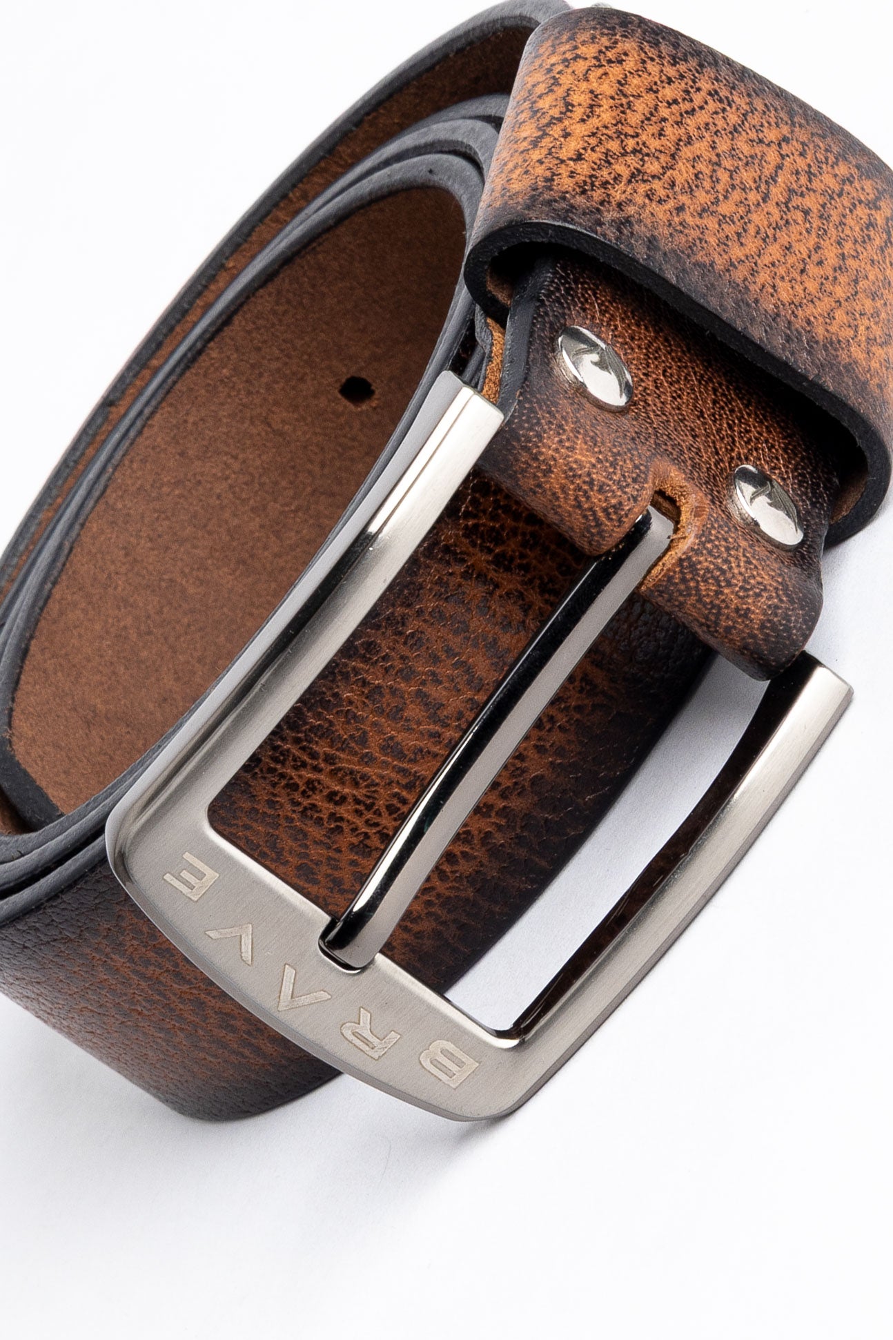Dark Brown Leather Belt