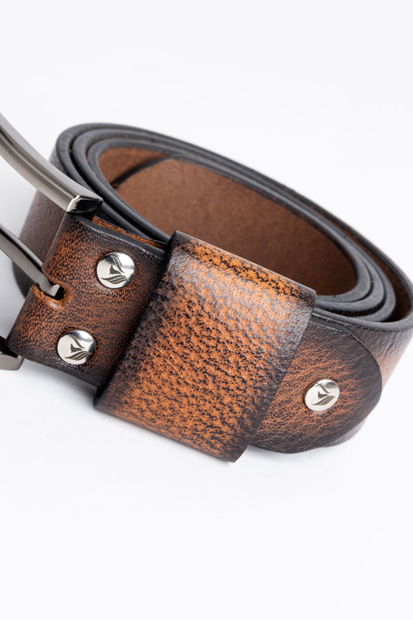 Dark Brown Leather Belt