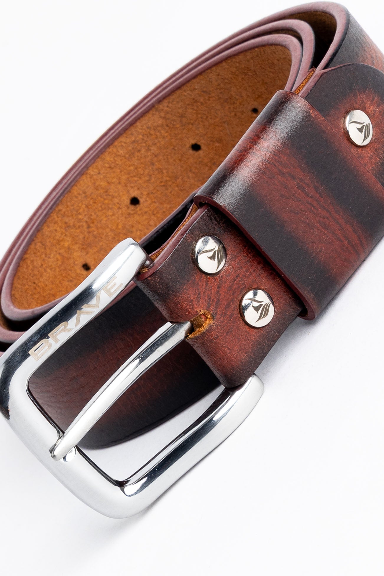 Shaded Leather Belt