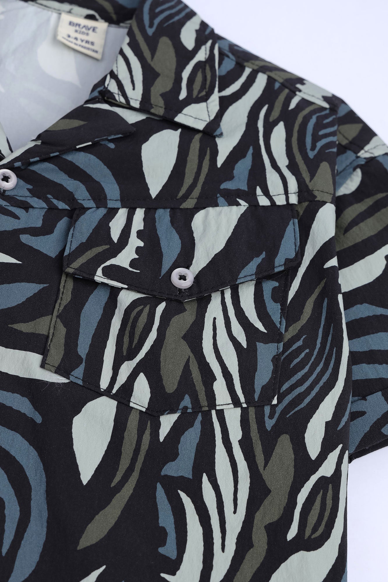Boys' Abstract Camo-Print Shirt