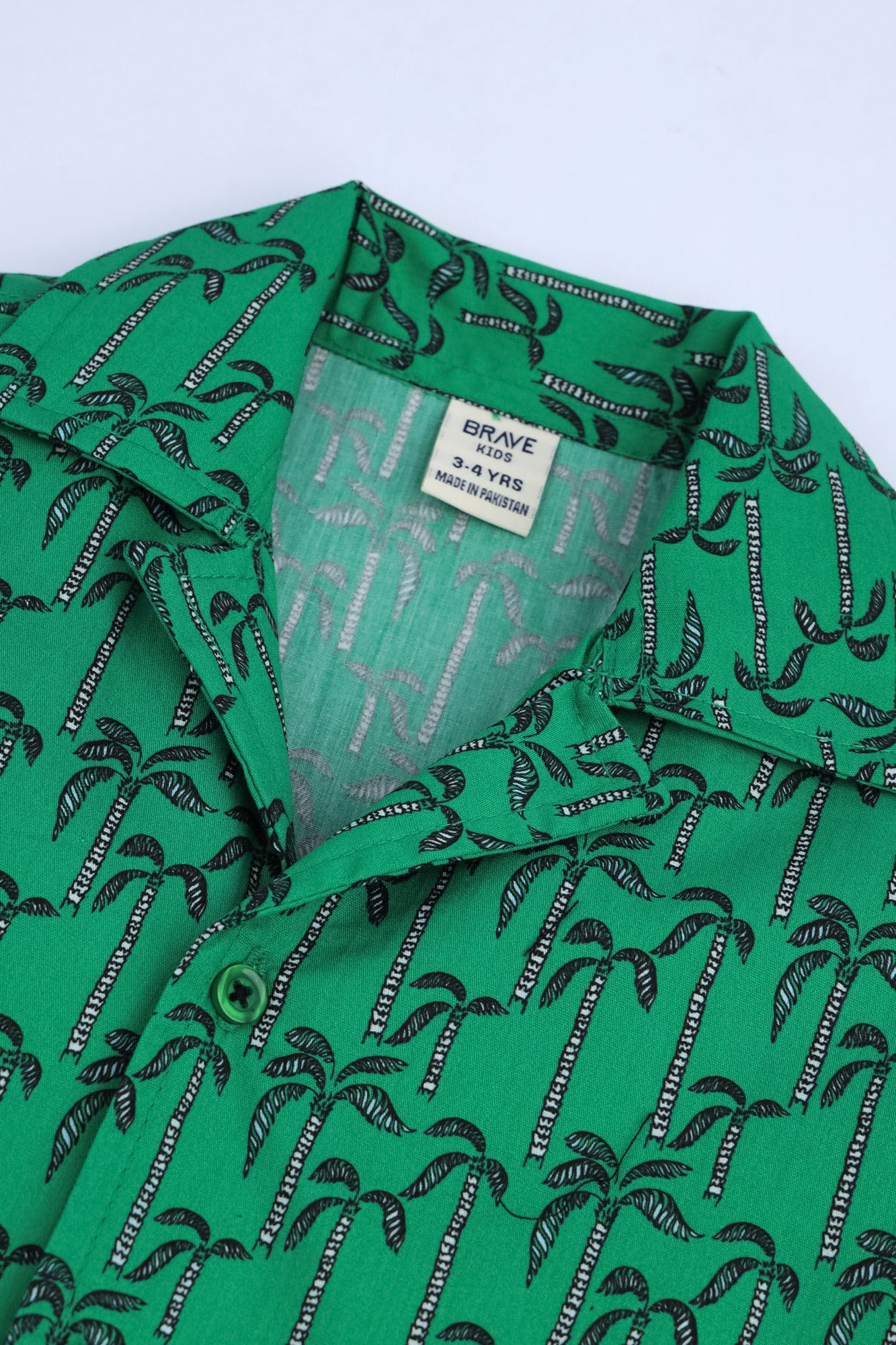Boys Tropical Cuban Collar Shirt