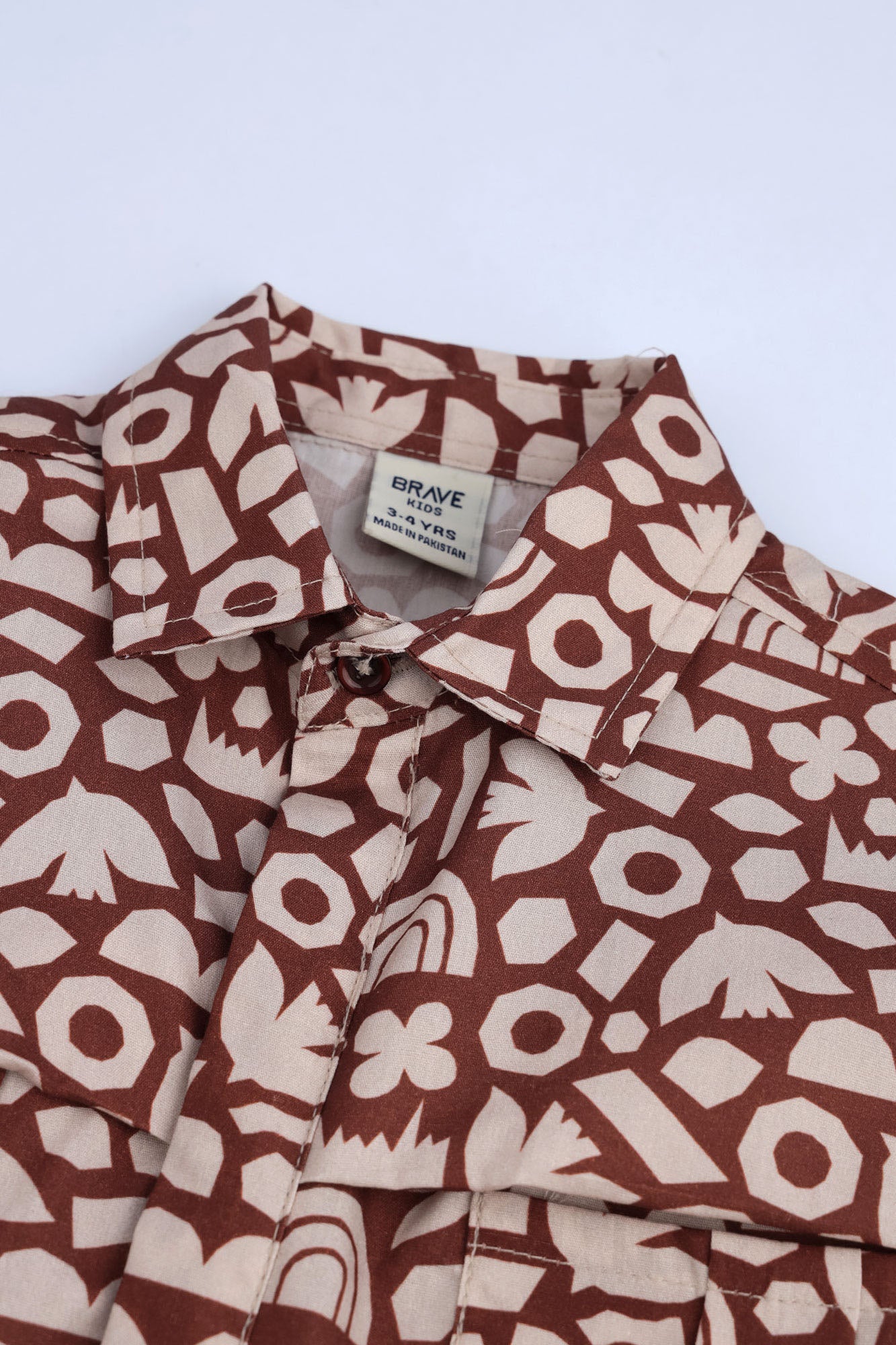 Boys' Abstract Print Casual Shirt