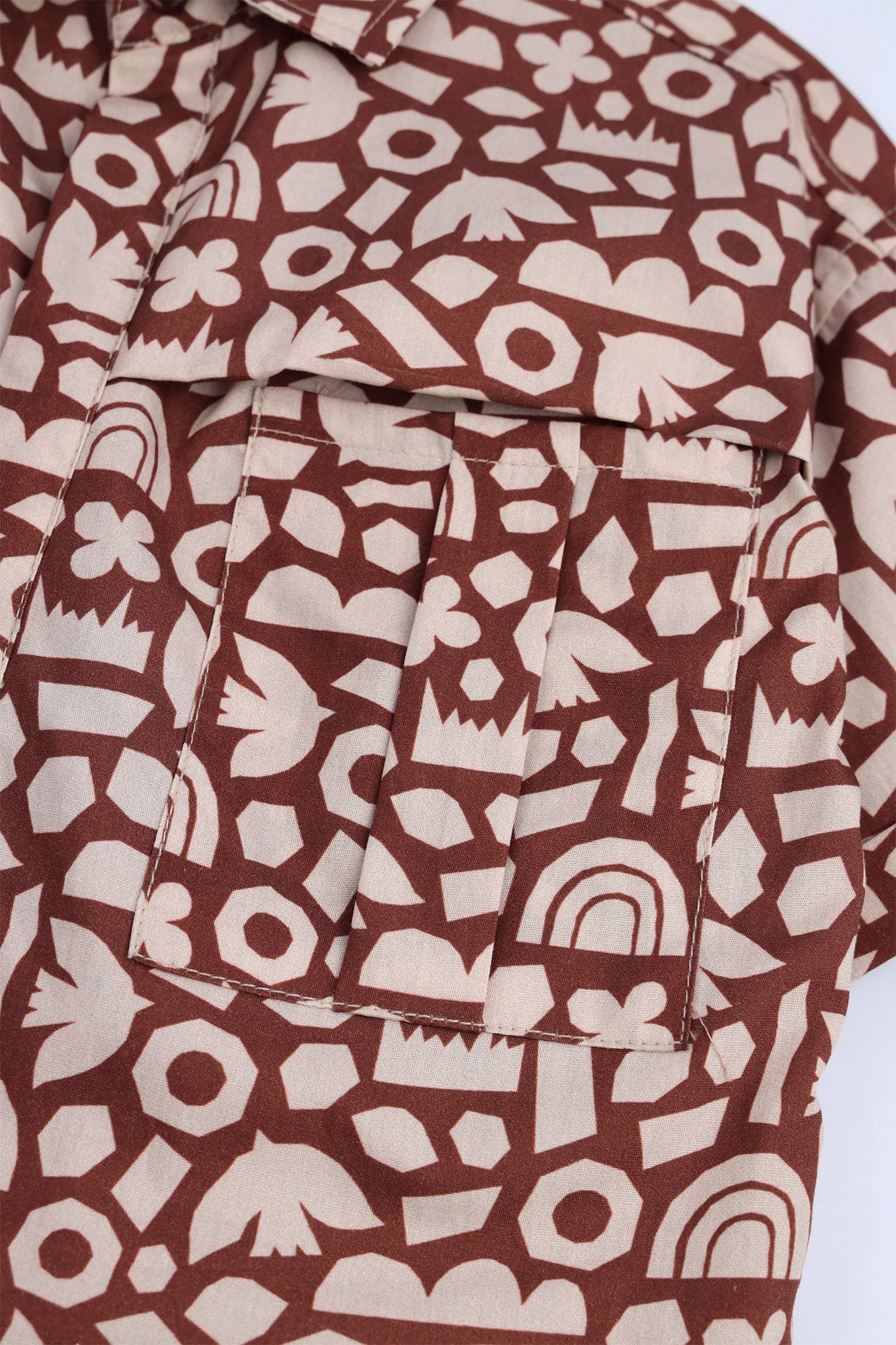 Boys' Abstract Print Casual Shirt