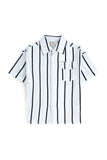 BOY'S VERTICAL STRIPED  BUTTON-DOWN SHIRT