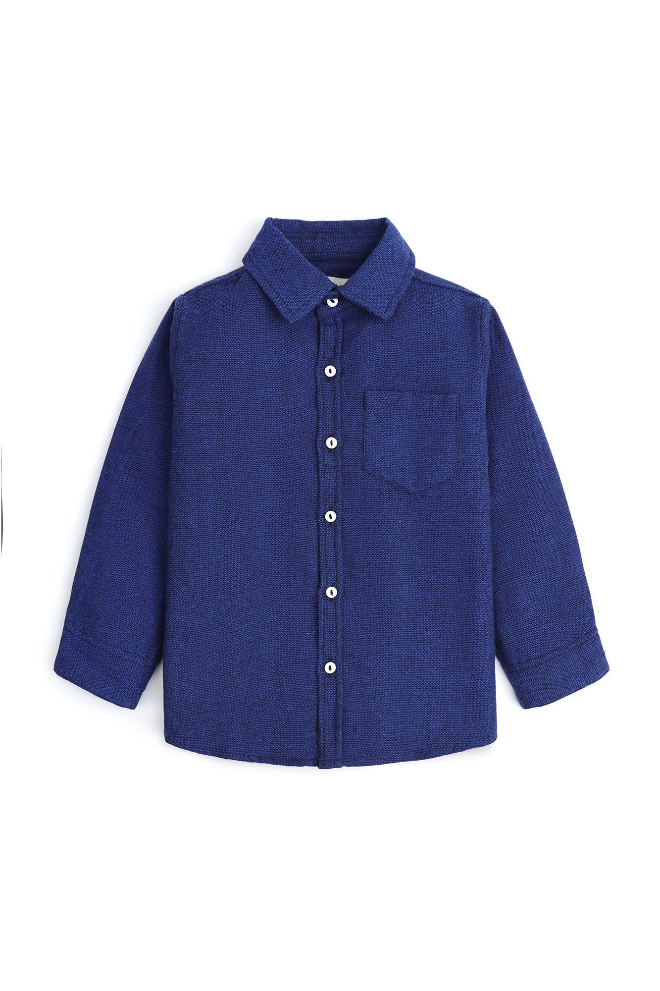 Solid Textured Casual Shirt
