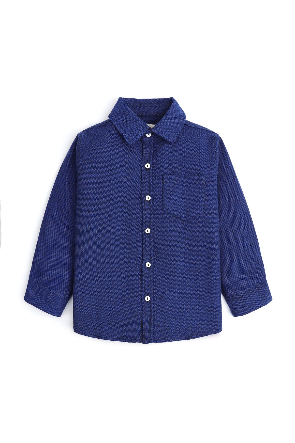 Solid Textured Casual Shirt
