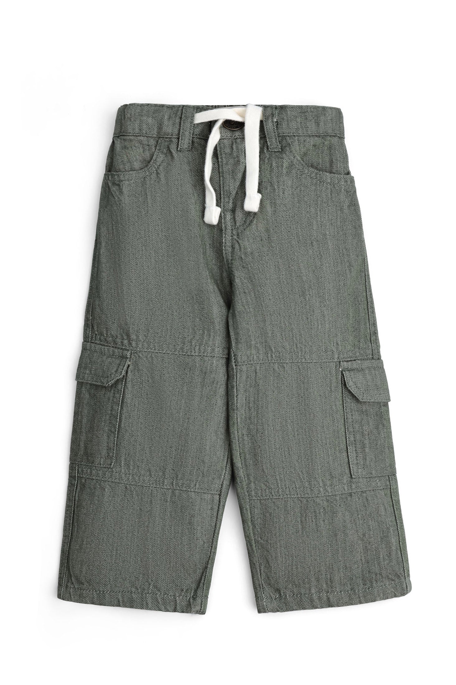 Boys' OLIVE Denim Cargo