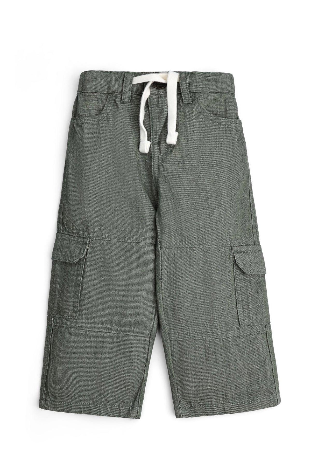Boys' OLIVE Denim Cargo