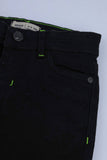 Boy's Neon-Stitch Midnight Denim