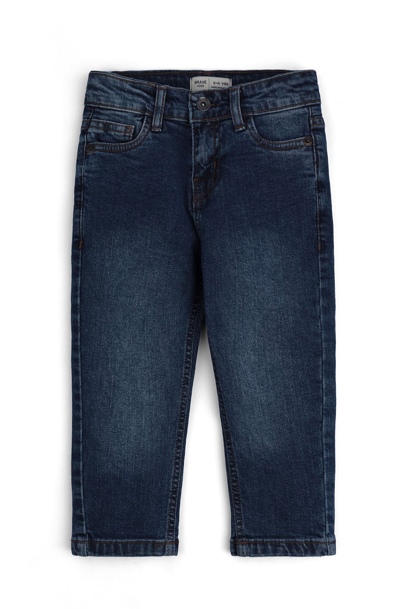 Boys' Stone Wash Straight Fit Jeans