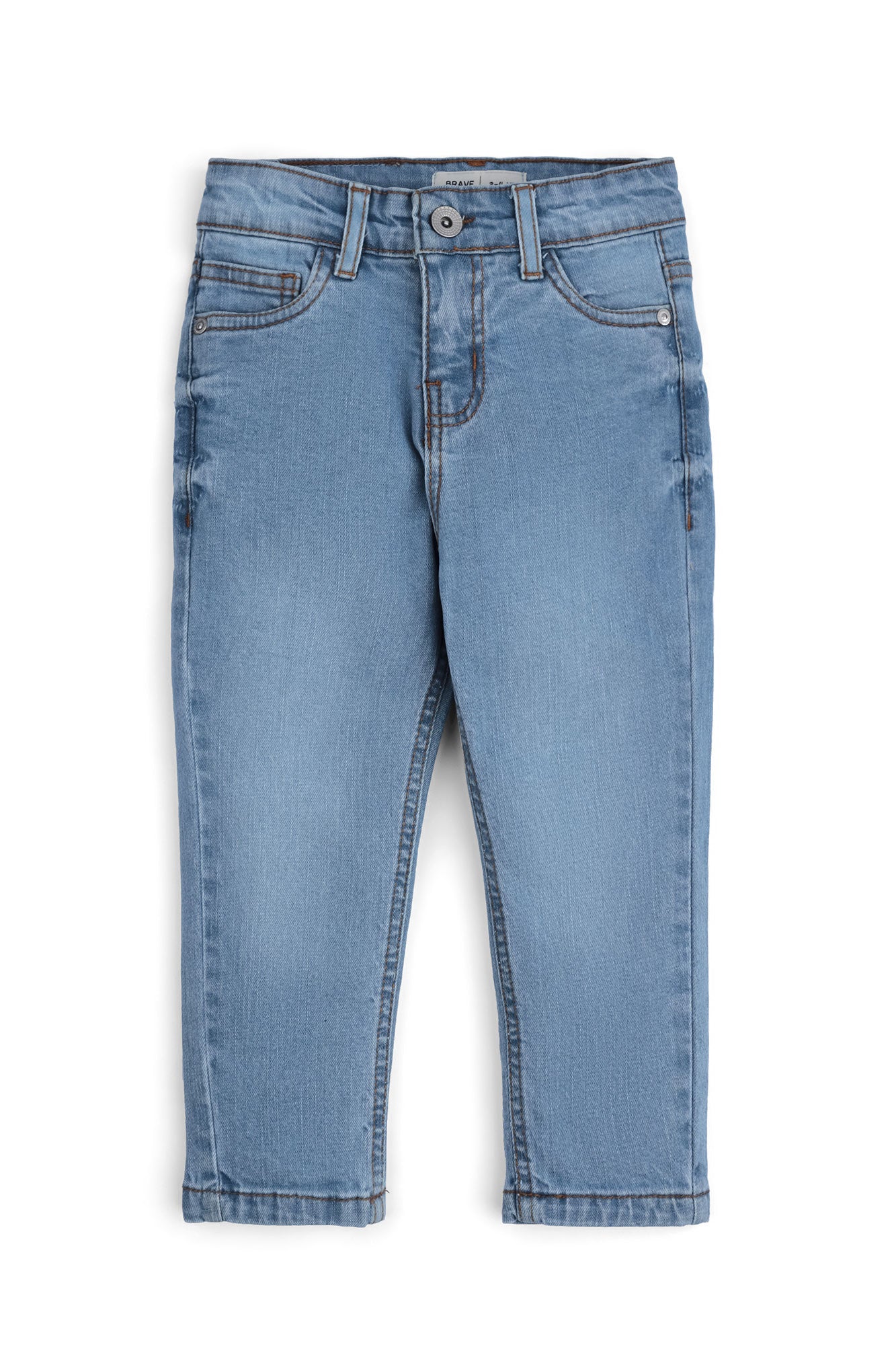 Boys' Stone Wash Straight Fit Jeans