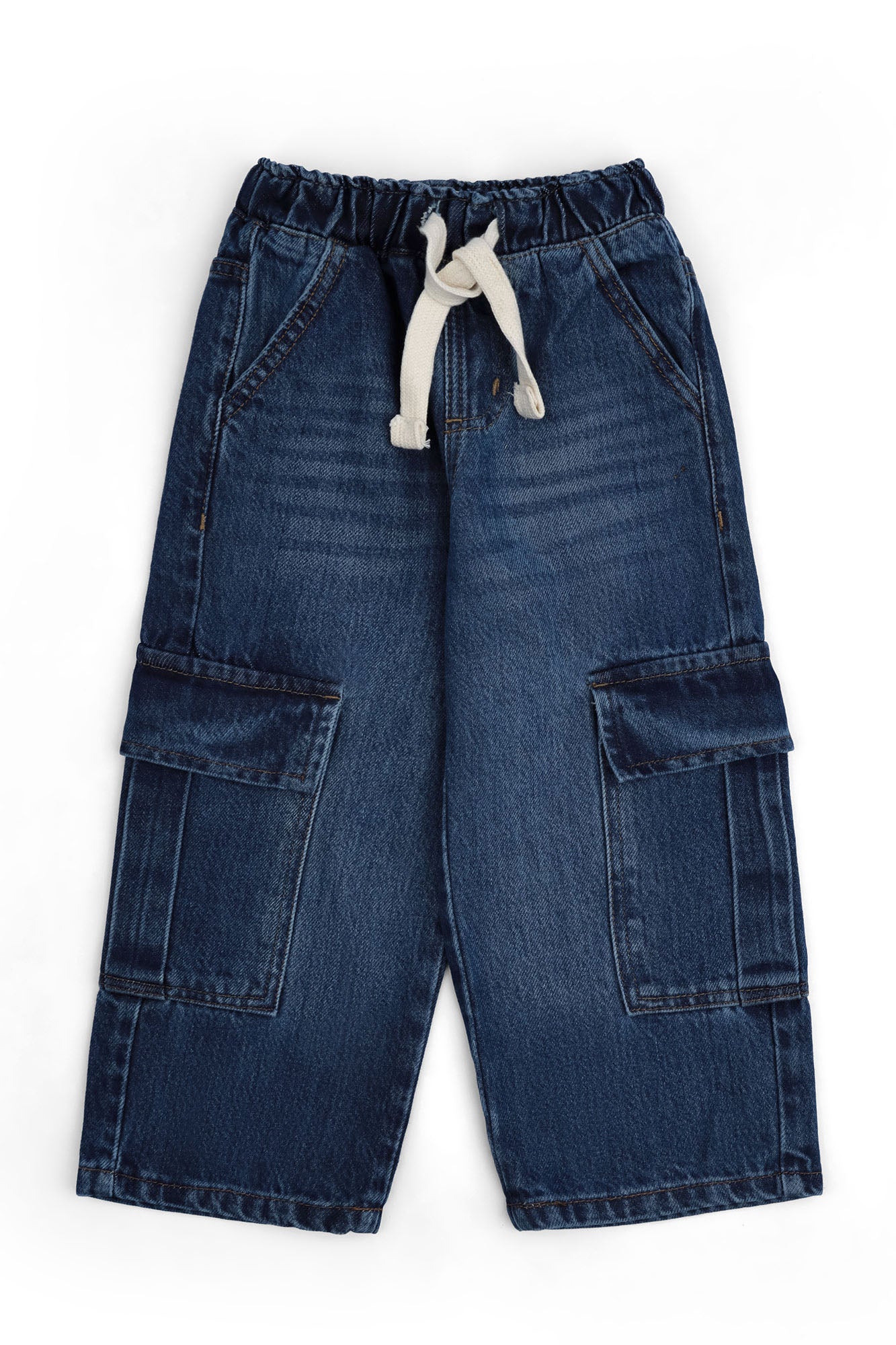 Boys' Comfort-Waist Cargo Jeans