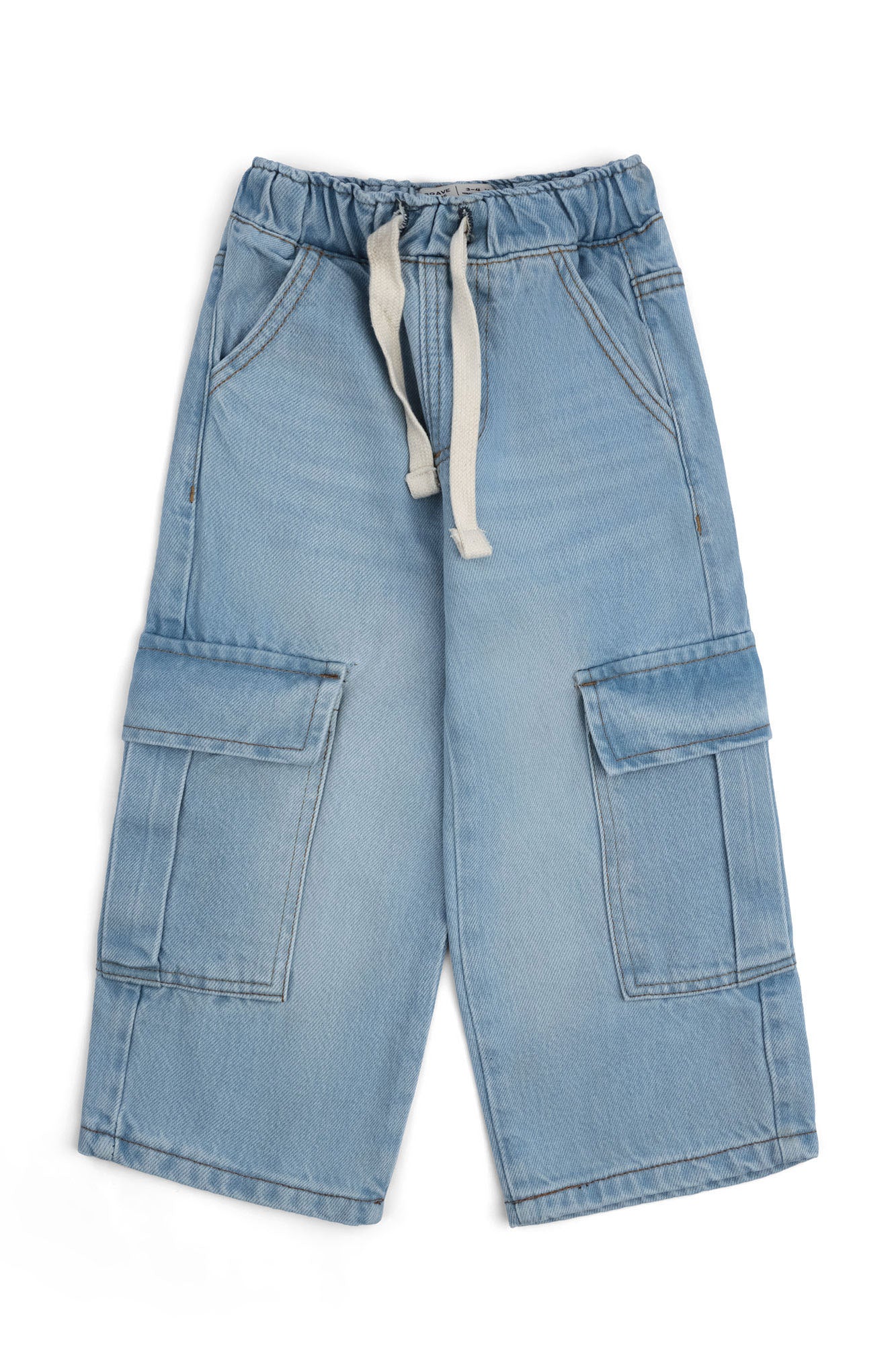 Boys' Comfort-Waist Cargo Jeans