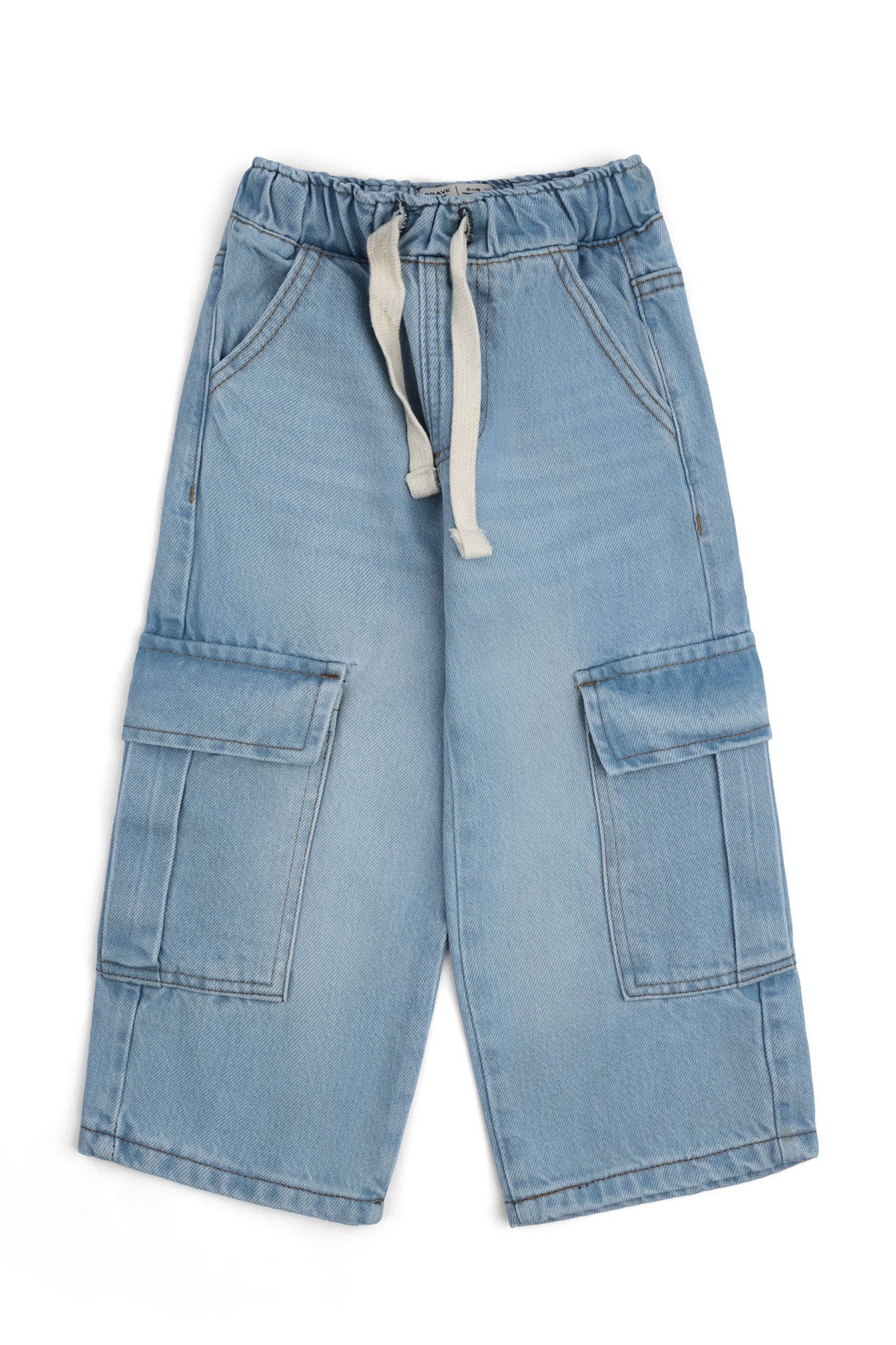 Boys' Comfort-Waist Cargo Jeans