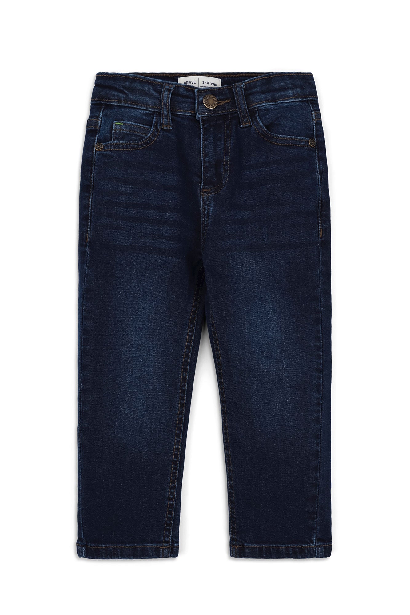 Boys' Classic Dark Wash Denim Jeans