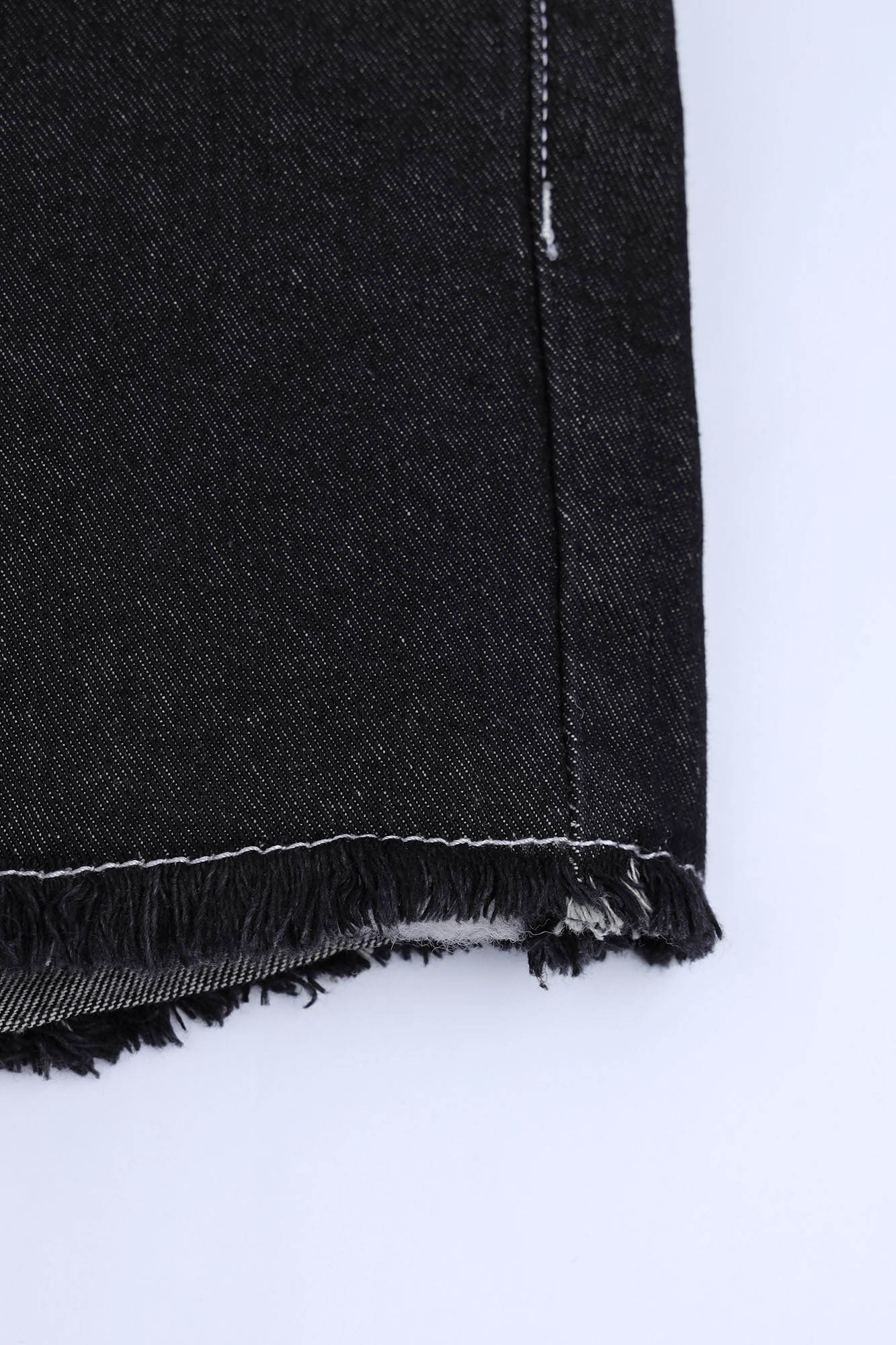 Boys Denim Frayed Hem Shorts