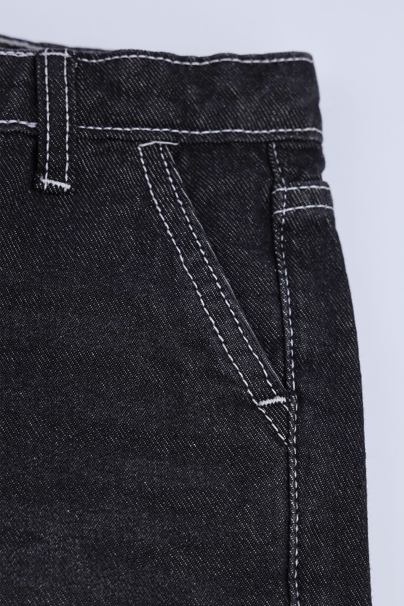 Boys Denim Black Tint Shorts