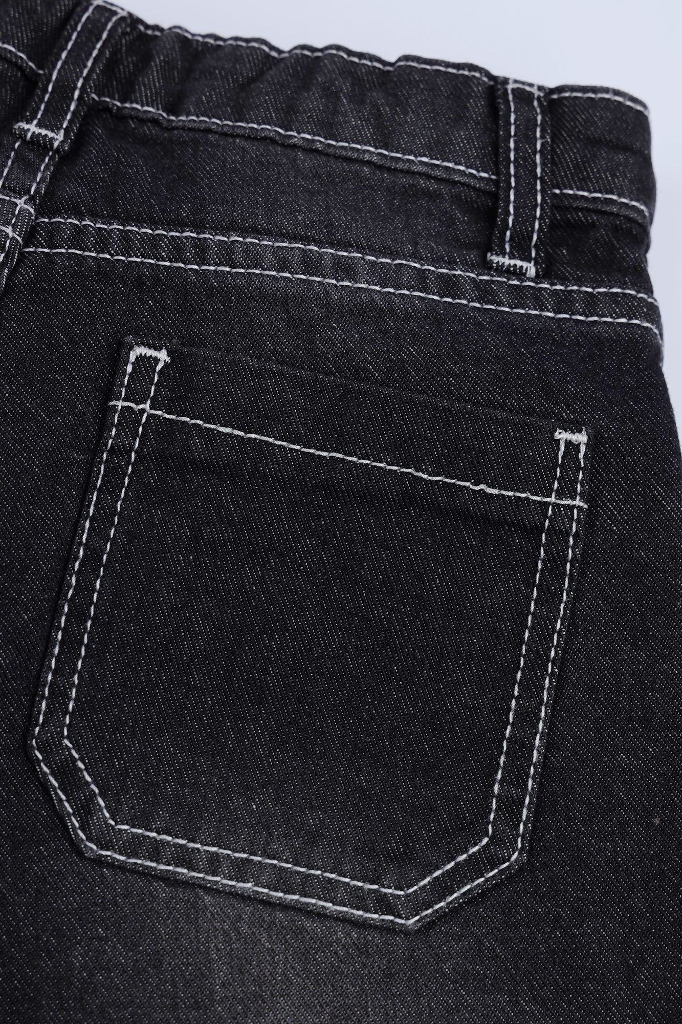Boys Denim Black Tint Shorts