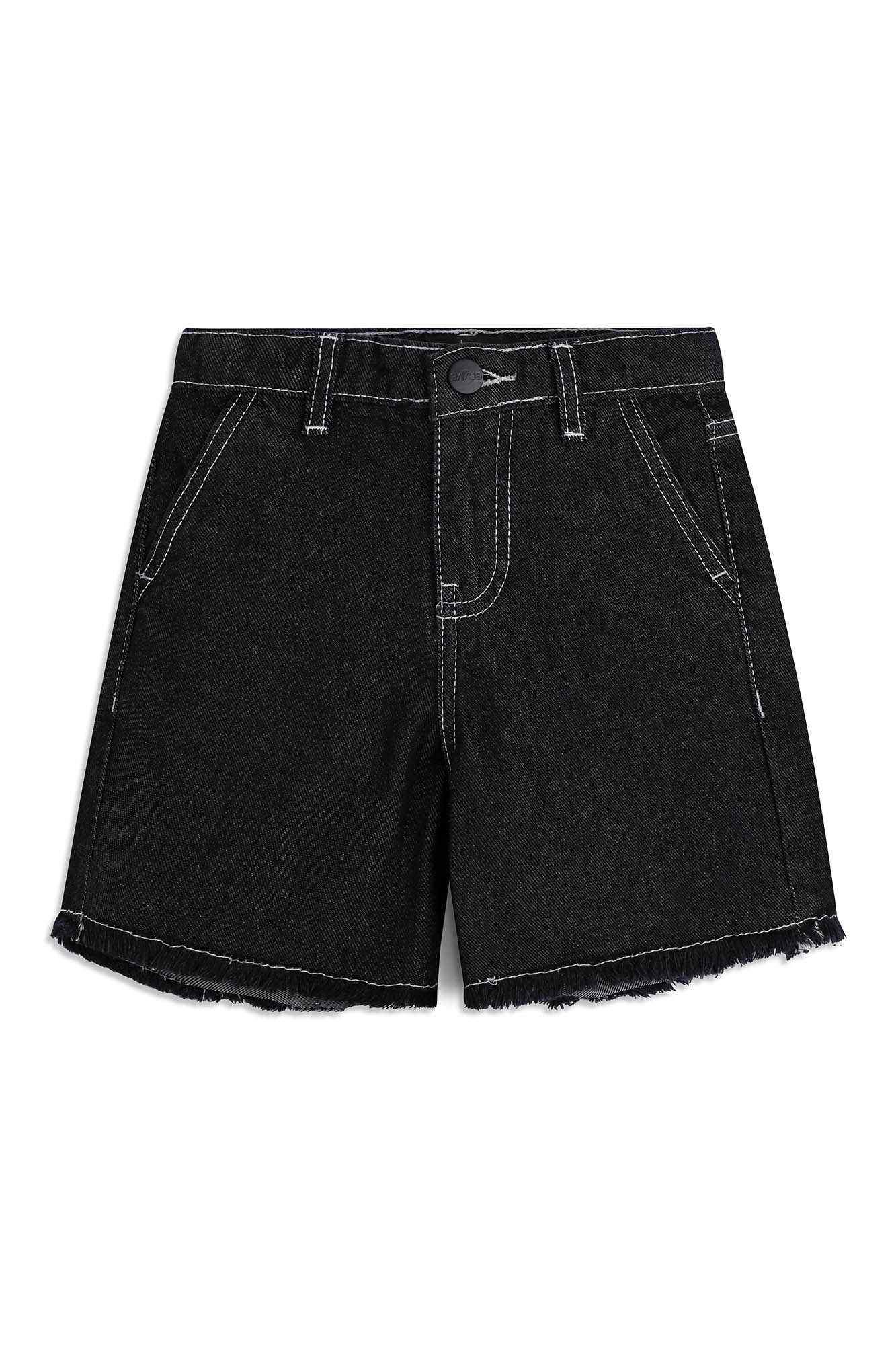 Boys Denim Frayed Hem Shorts