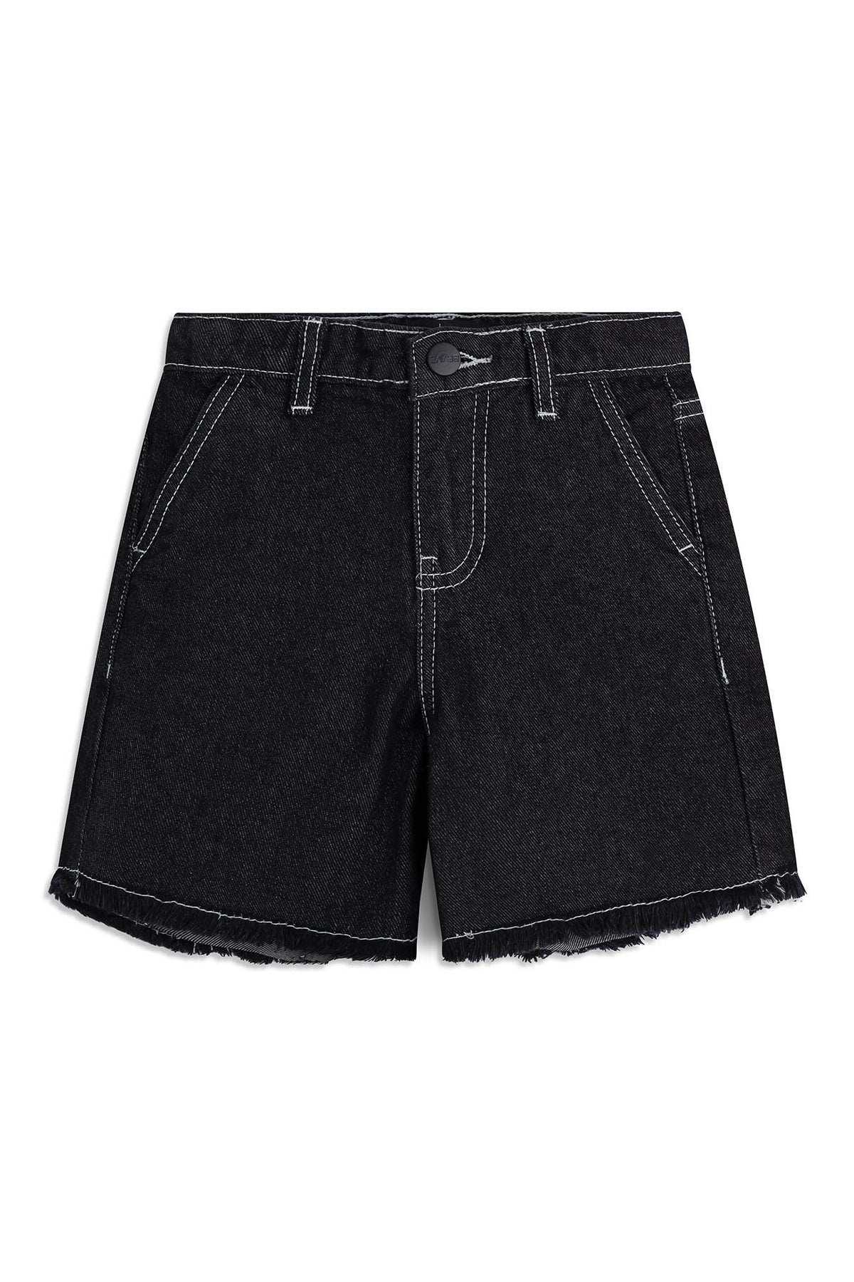 Boys Denim Frayed Hem Shorts