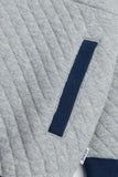 Quilted Half-Zip Hoodie