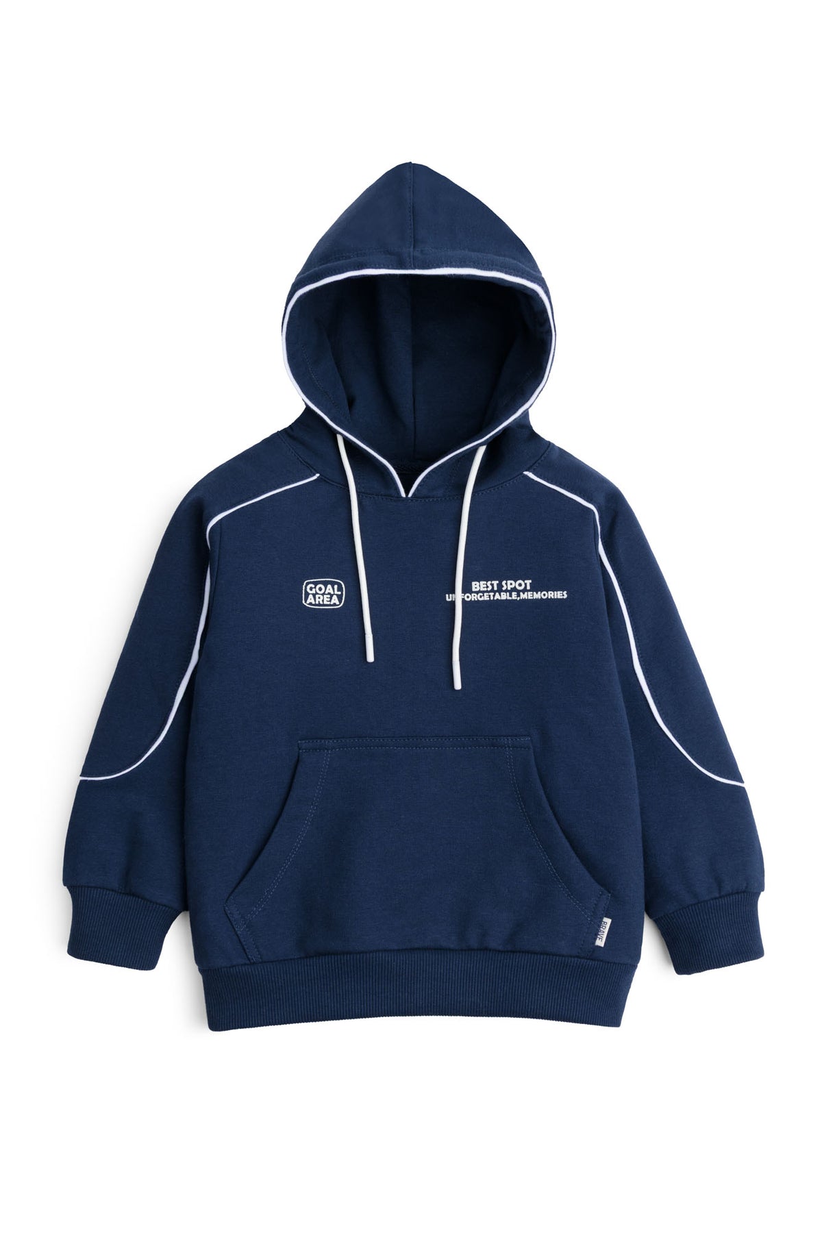 Athletic Piped Pullover Hoodie