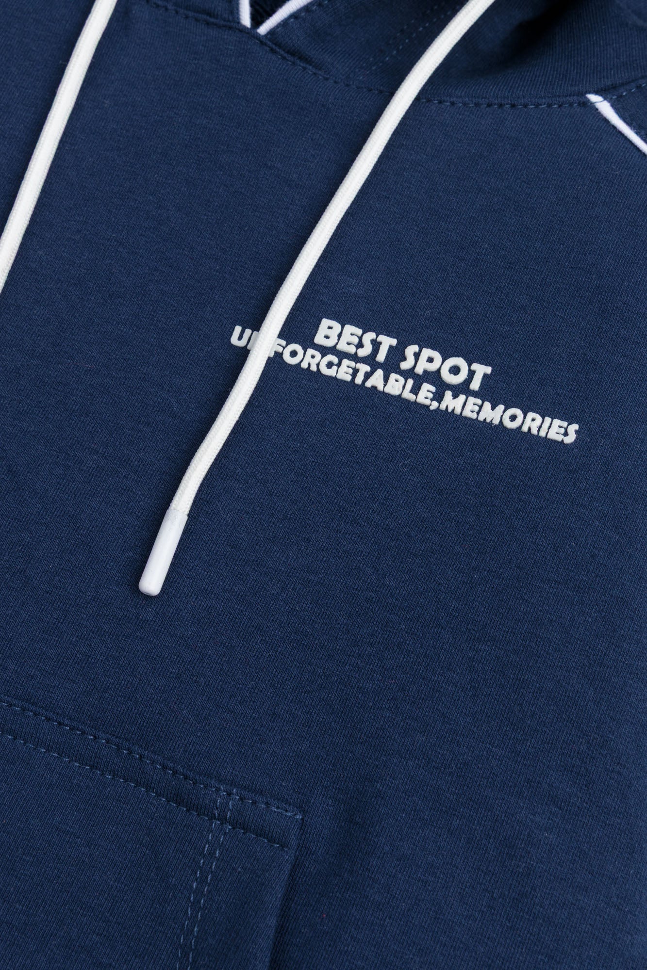 Athletic Piped Pullover Hoodie