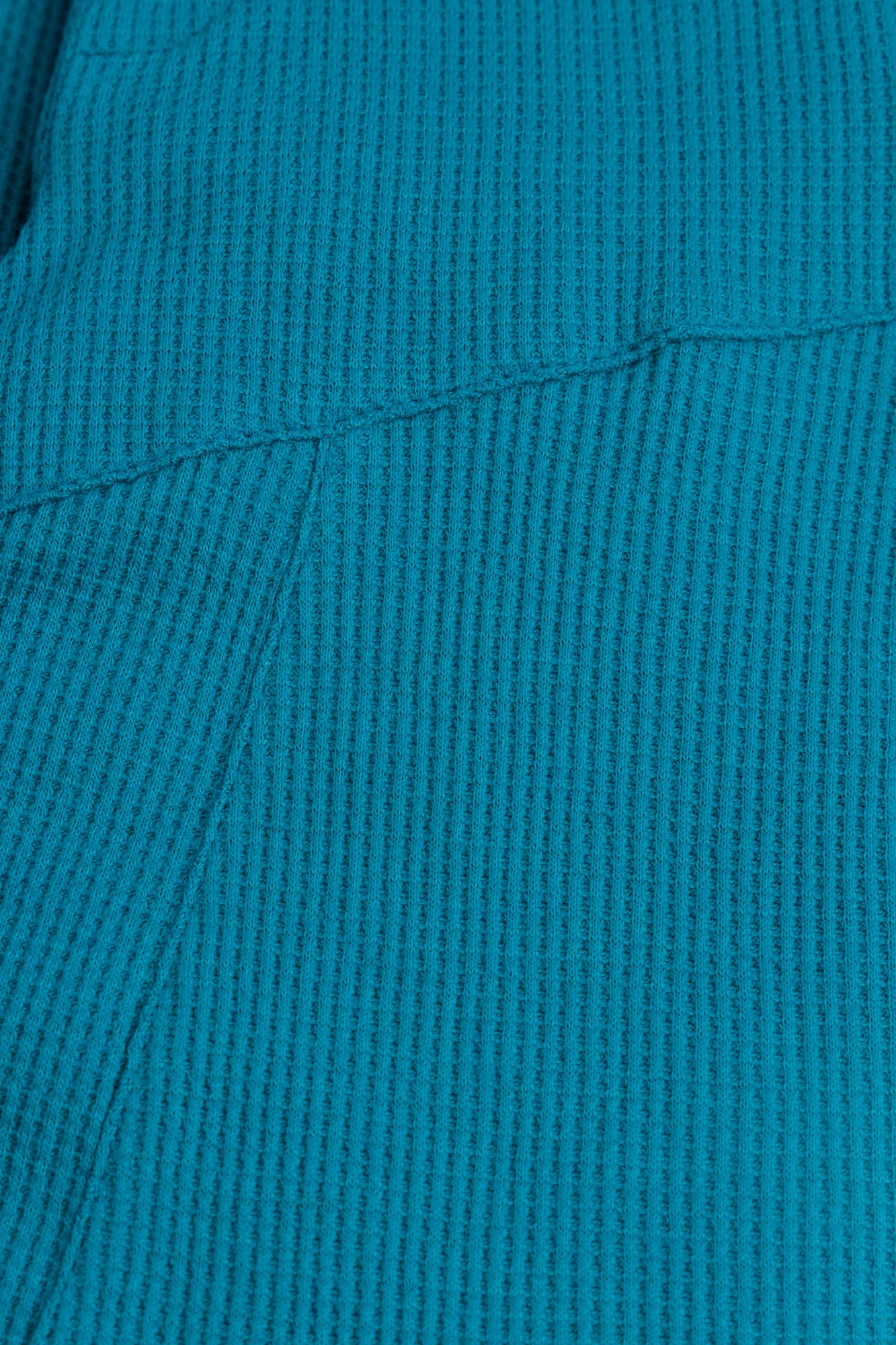 Teal Textured Knit Trouser