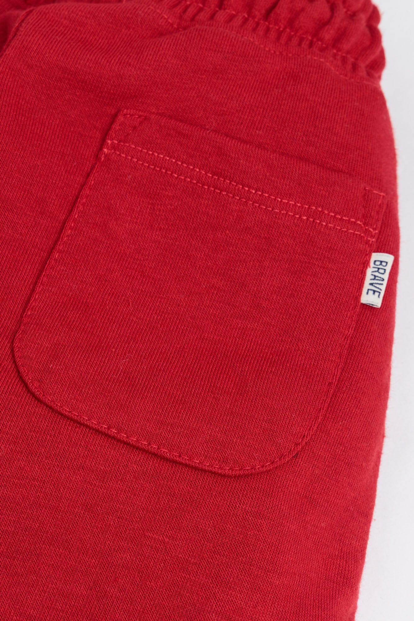 Red Fleece Cargo Joggers