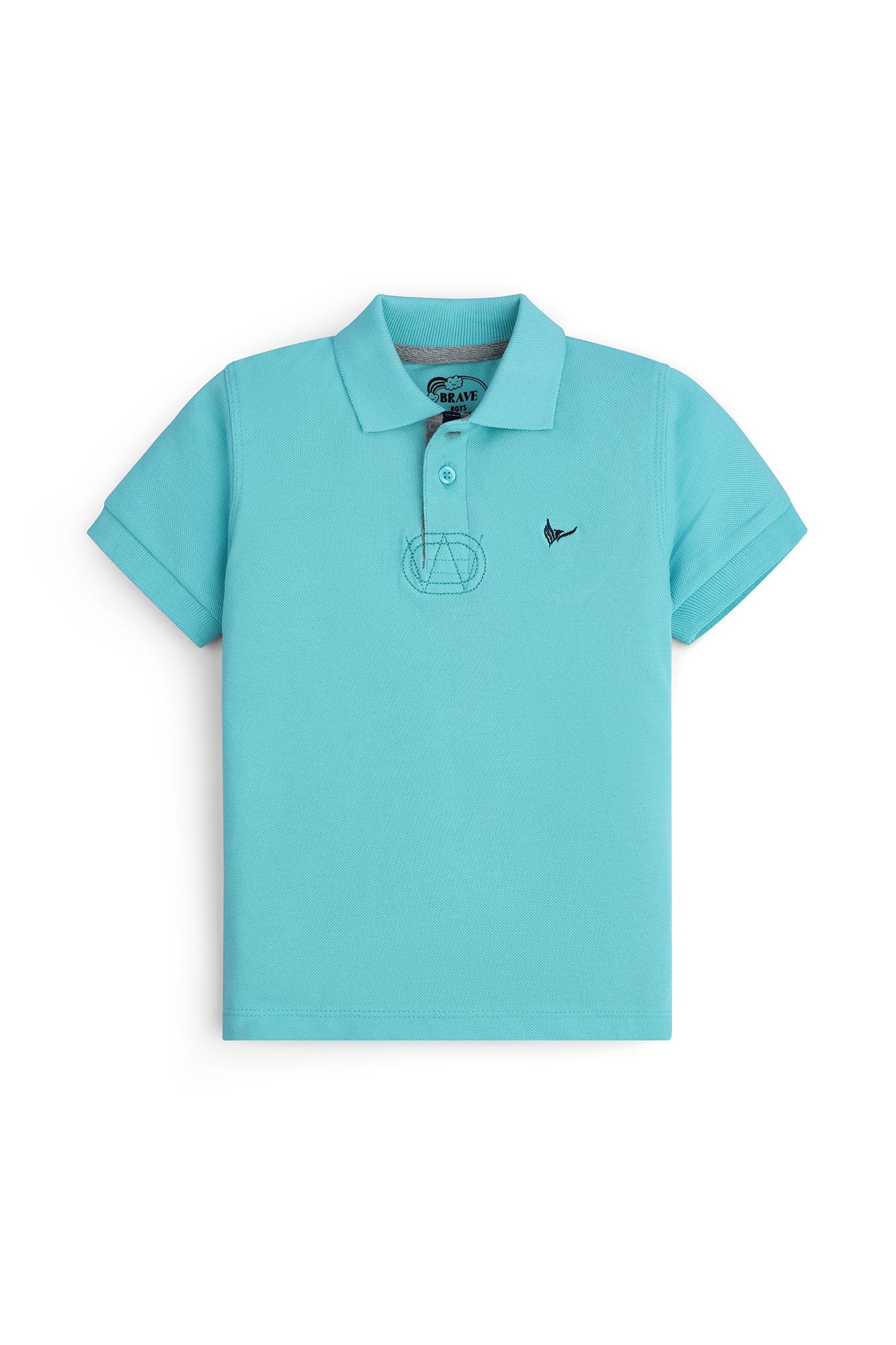 Boys' Aqua Blue Polo