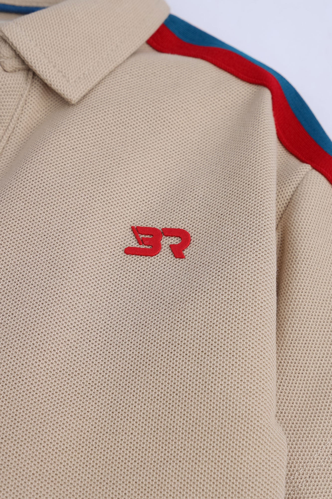 Boys' Sporty V-Neck Textured Polo