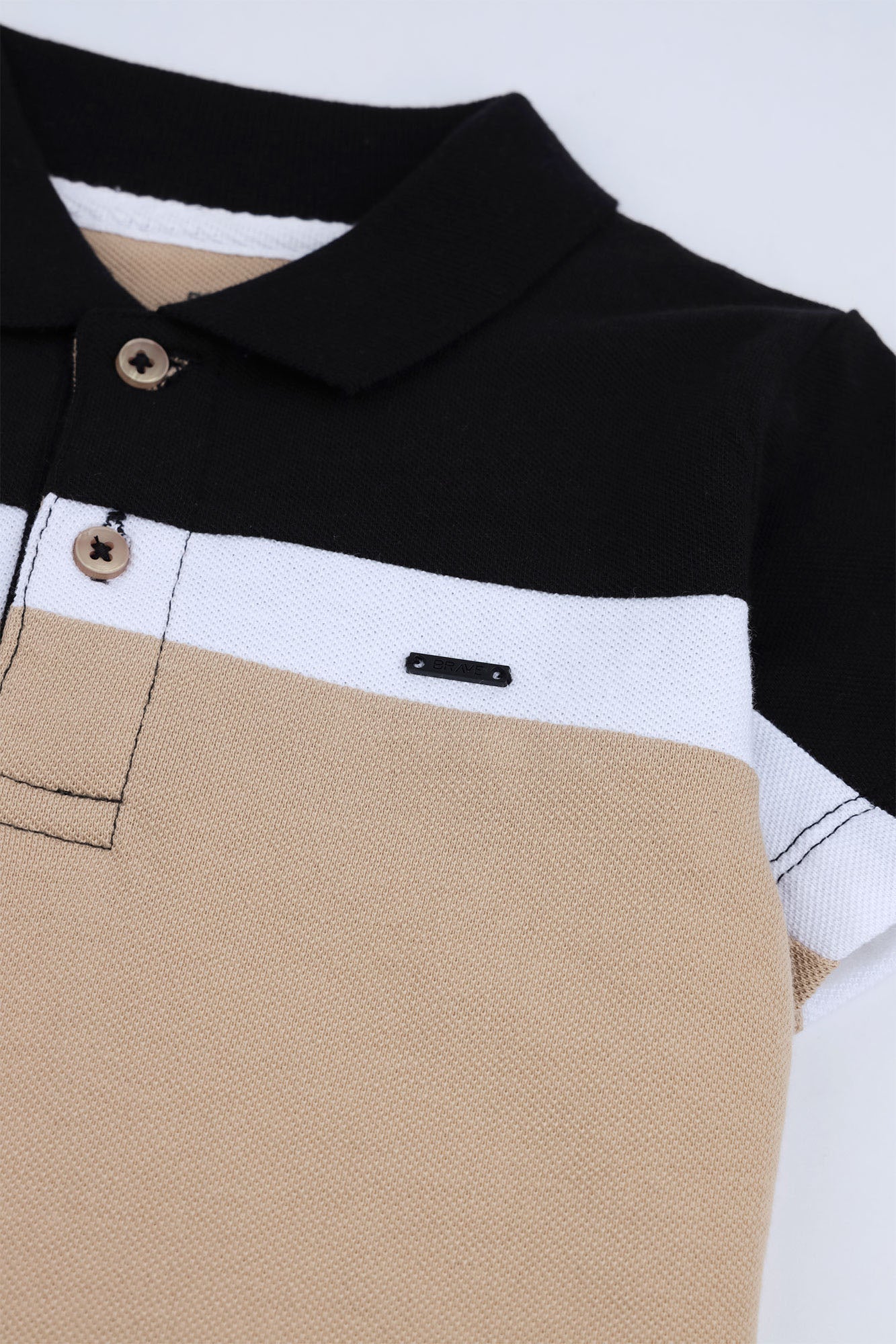 Boy's Modern Color-Block Polo