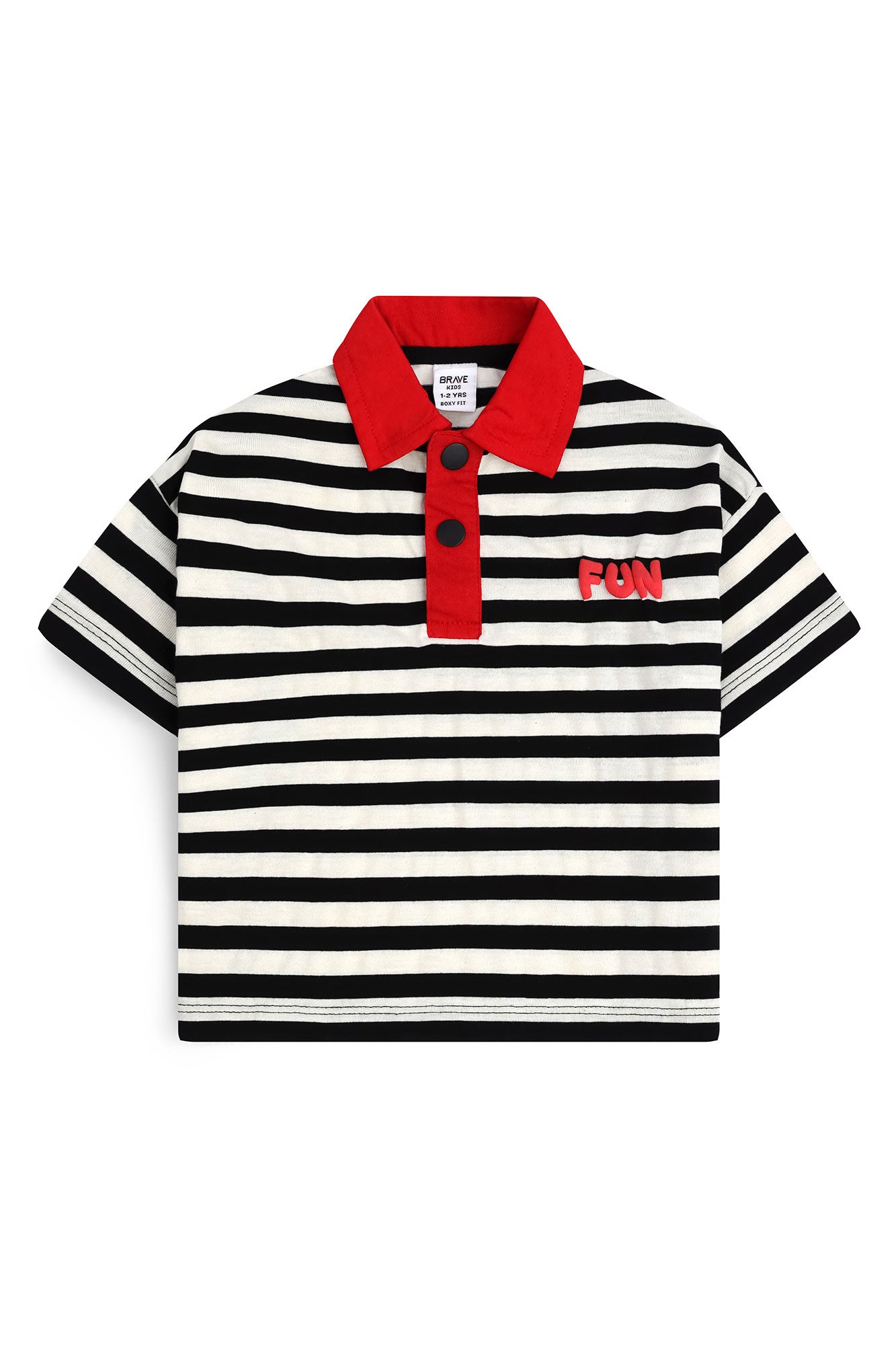 Boys' Stripe Boxy Polo