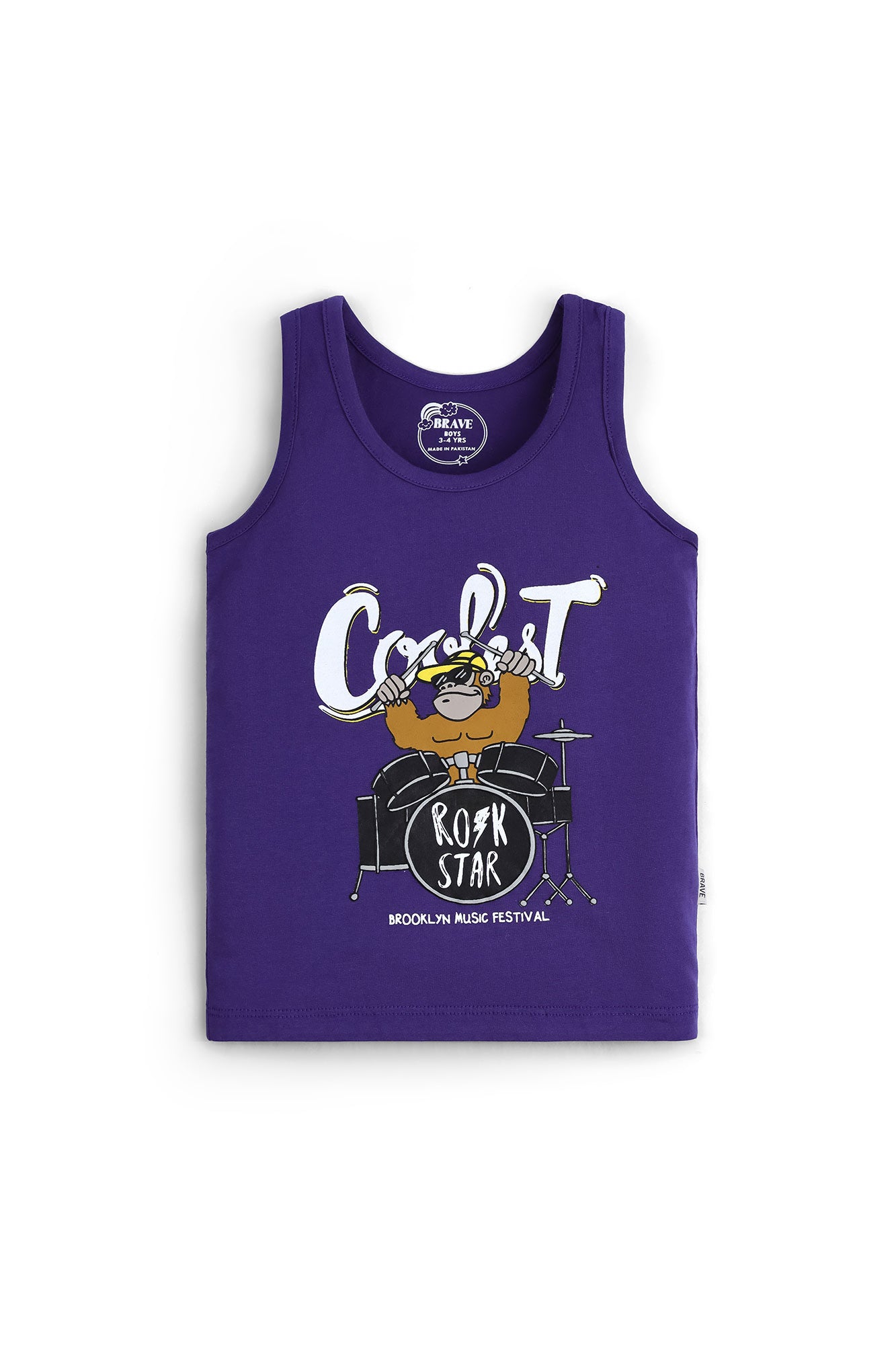Boys' Rock Star Gorilla Tank Top