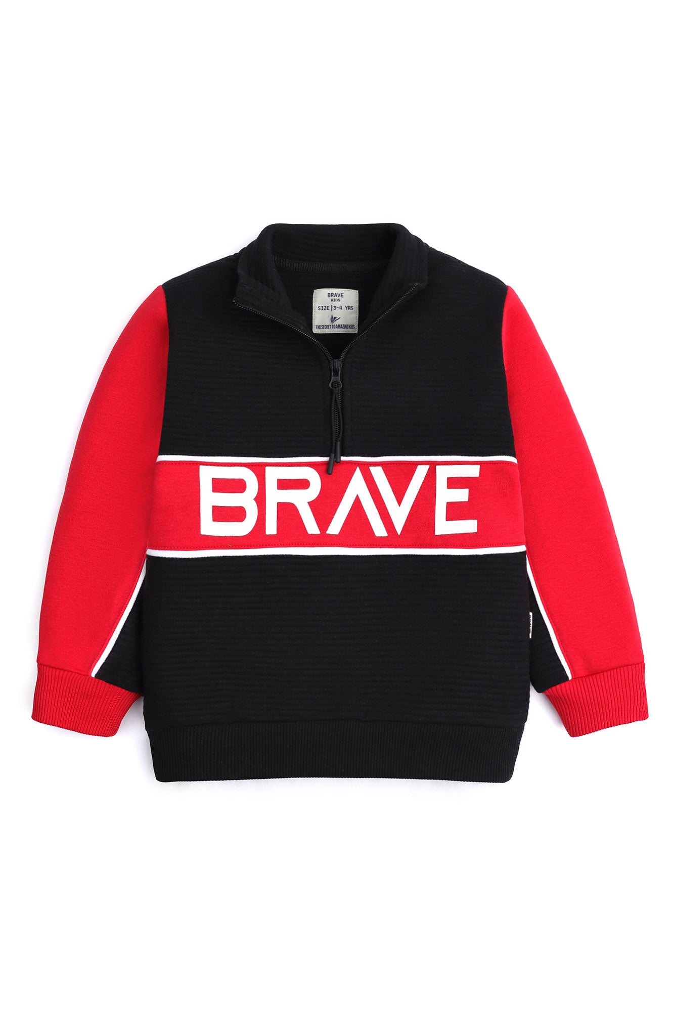 Quarter-Zip "BRAVE" Pullover